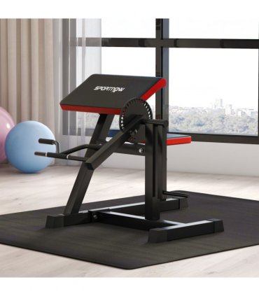 SPORTNOW Adjustable Preacher Curl Bench with Elbow Cushion for Home Gym