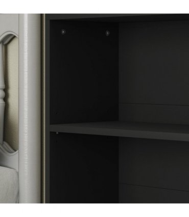 HOMCOM 6 Tier Bookshelf, Freestanding Bookcase with Adjustable Shelves, Black