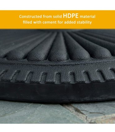 Pallet contains 56 units Cement Outdoor Garden Round Parasol Base Black