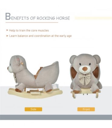 Baby Rocking Hors-Sound Brown ( Amazon Shipping)（Prohibited by WalMart）