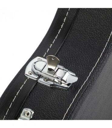 【Replace 2484535】ST High Grade Electric Guitar Hard Case Microgroove Flat Surface Straight Flange Black