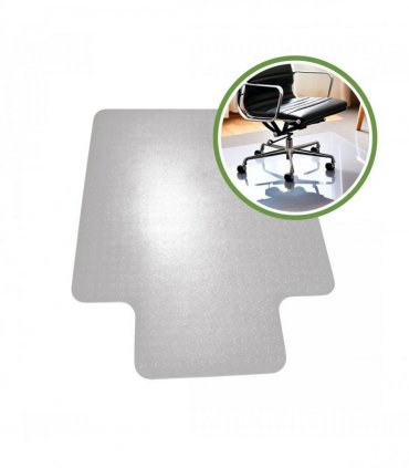 Cleartex TrYlok Rectangular Lipped PVC Chair  Mat for Low Pile Carpets up to 6mm - 120 x 90cm