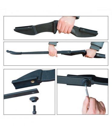 53"Takedown Recurve Bow Fiberglass Arrows Set 40lbs Archery Bow Hunting Shoot UK