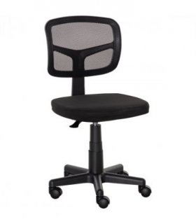 Vinsetto Small Office Chair without Arms, Ergonomic Swivel Mesh Desk Chair