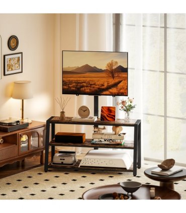 HOMCOM TV Stand Cabinet with Swivel Bracket for 32 - 65 Inch TVs