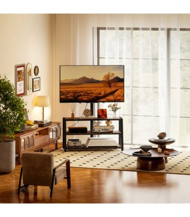 HOMCOM TV Stand Cabinet with Swivel Bracket for 32 - 65 Inch TVs