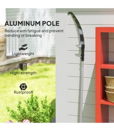 Outsunny 1.8-2.9 m Telescopic Tree Pruner, Tree Lopper Long Reach