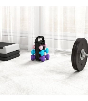 SPORTNOW Dumbbells Set with Storage Rack, 2 x 1kg, 2 x 2kg, 2 x 3kg, Pink