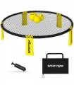 SPORTNOW Spike Ball Set, Mini Beach Games Set with Net, 3 Balls and Pump