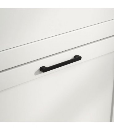 HOMCOM Modern Shoe Cabinet with 2 Flip Drawers and Adjustable Shelves, White