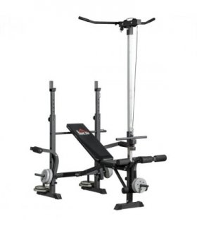 HOMCOM Adjustable Weight Bench Multifunction Full Body Workout Bench