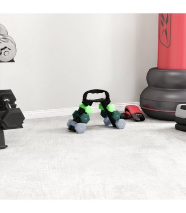 SPORTNOW Dumbbells Set with Storage Rack, 2 x 1kg, 2 x 2kg, 2 x 3kg, Green