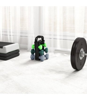 SPORTNOW Dumbbells Set with Storage Rack, 2 x 1kg, 2 x 2kg, 2 x 3kg, Green