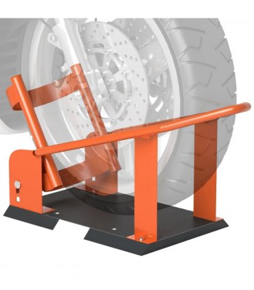 HOMCOM 816.5 kg Motorcycle Wheel Chock, Motorcycle Front Wheel Chock Holder