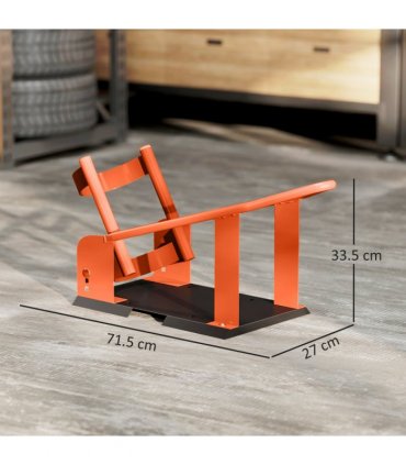 HOMCOM 816.5 kg Motorcycle Wheel Chock, Motorcycle Front Wheel Chock Holder