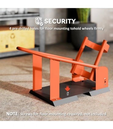 HOMCOM 816.5 kg Motorcycle Wheel Chock, Motorcycle Front Wheel Chock Holder