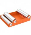 HOMCOM Motorcycle Wheel Roller Stand for Tyre Cleaning and Chain Lubrication