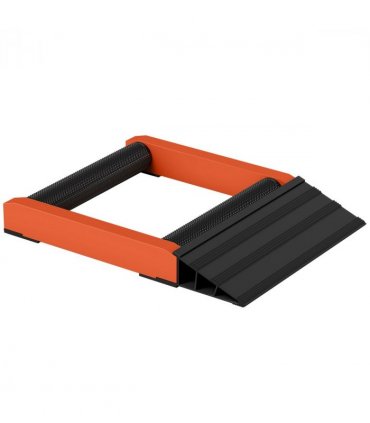 HOMCOM Motorcycle Wheel Roller Stand for Tyre Cleaning and Chain Lubrication