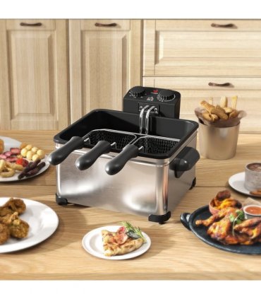 HOMCOM 5L Deep Fryer with Removable Oil Basket and Viewing Window, 2000W