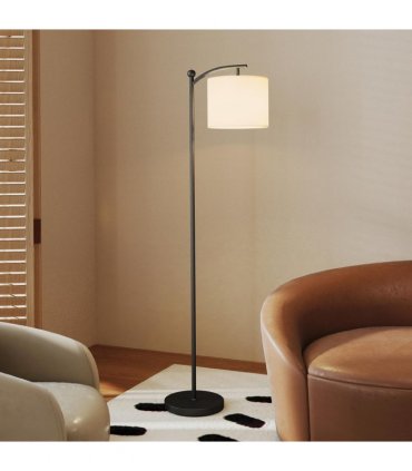 HOMCOM LED Floor Lamp with Dimmable Colours Temperature & Brightness, Black