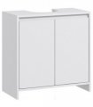 HOMCOM Freestanding Under Sink Cabinet with 2 Doors and Shelf, White