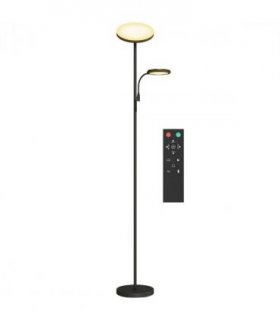 HOMCOM Floor Lamp for Living Room, Standing Lamp with 4 Scene Modes, Black