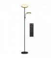 HOMCOM Floor Lamp for Living Room, Standing Lamp with 4 Scene Modes, Black