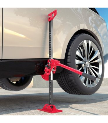 HOMCOM 33" 3 Tonne High Lift Farm Jack for 4x4 Tractors Trucks, Red