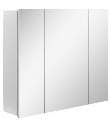 kleankin Bathroom Mirror Cabinet Wall Mount Storage organiser w/ Door, White