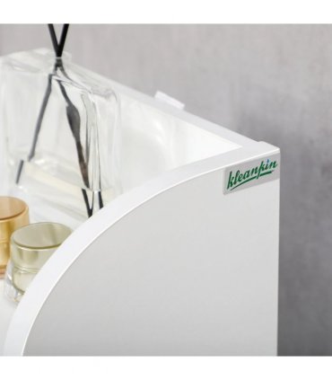kleankin Freestanding Bathroom Storage Unit with Adjustable Shelf, White
