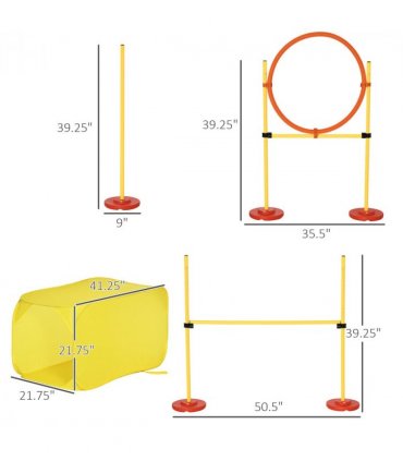 Dog agility training equipment