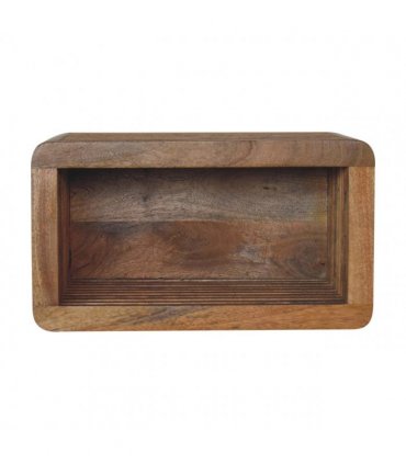 Artisan Furniture Solid Wood Soba Wall Mounted Bedside, Beige