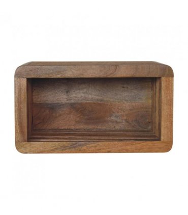Artisan Furniture Solid Wood Soba Wall Mounted Bedside, Beige