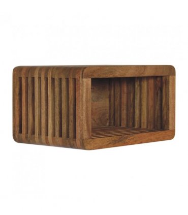 Artisan Furniture Solid Wood Soba Wall Mounted Bedside, Beige