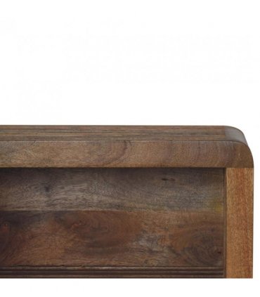 Artisan Furniture Solid Wood Soba Wall Mounted Bedside, Beige