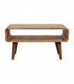 Artisan Furniture Solid Wood Open Oak-ish Media Unit, Beige