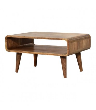 Artisan Furniture Solid Wood Open Oak-ish Media Unit, Beige