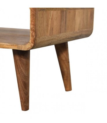 Artisan Furniture Solid Wood Open Oak-ish Media Unit, Beige