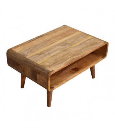 Artisan Furniture Solid Wood Open Oak-ish Media Unit, Beige