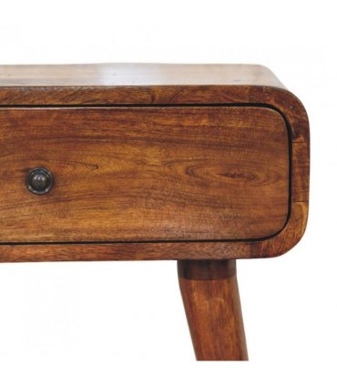 Artisan Furniture Solid Wood Avora Chestnut Nightstand with 1 drawer, Brown