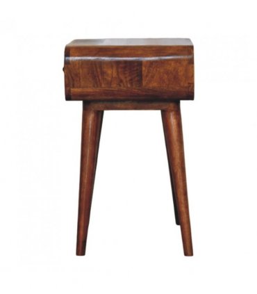 Artisan Furniture Solid Wood Avora Chestnut Nightstand with 1 drawer, Brown