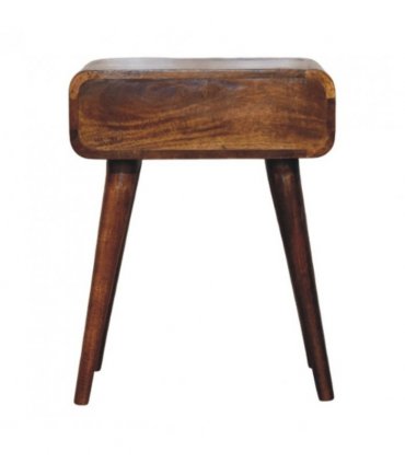 Artisan Furniture Solid Wood Avora Chestnut Nightstand with 1 drawer, Brown