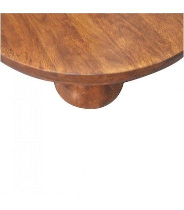 Artisan Furniture Solid Wood Chestnut Central Ball Table, Brown