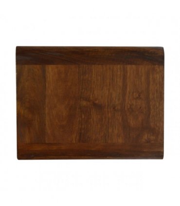 Artisan Furniture Solid Wood Floating Curved Chestnut Bedside, Brown, 2Drawers