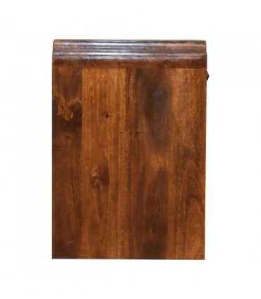 Artisan Furniture Solid Wood Newton Bedside, 1 Drawer, 1 Open Slot, Brown