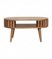 Artisan Furniture Solid Wood Ariella Coffee Table, 1 Open Slot, Brown Color