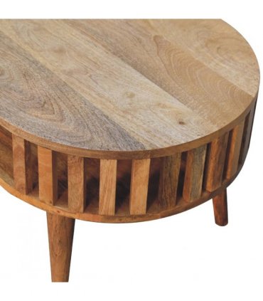 Artisan Furniture Solid Wood Ariella Coffee Table, 1 Open Slot, Brown Color
