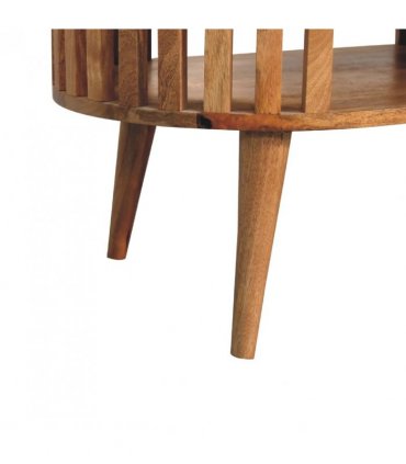 Artisan Furniture Solid Wood Ariella Coffee Table, 1 Open Slot, Brown Color