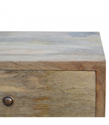 Artisan Furniture Solid Wood Wall Nordic Style 4 Drawer Multi Bedside, 4 Drawers, Brown