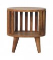 Artisan Furniture Solid Wood Ariella Single Shelf Bedside, 1 Shelve, Brown Color